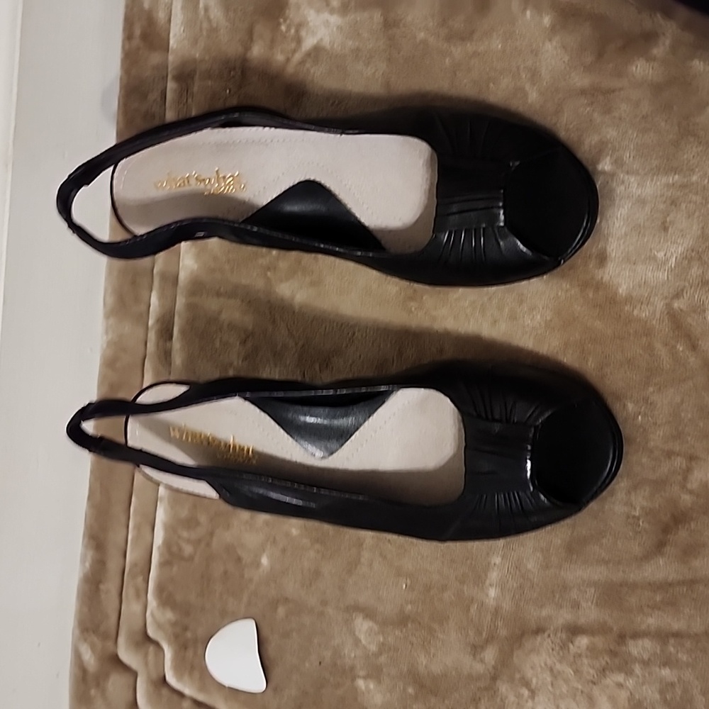 Black low heels